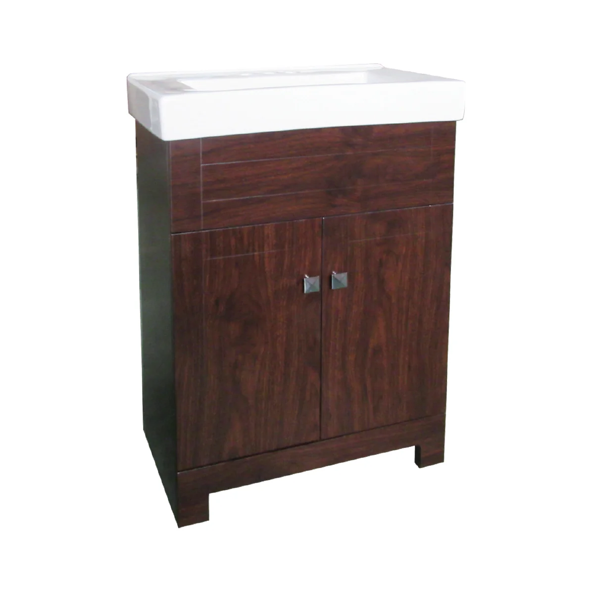 2-Door Brown Vanity and Ceramic Top - Image 4