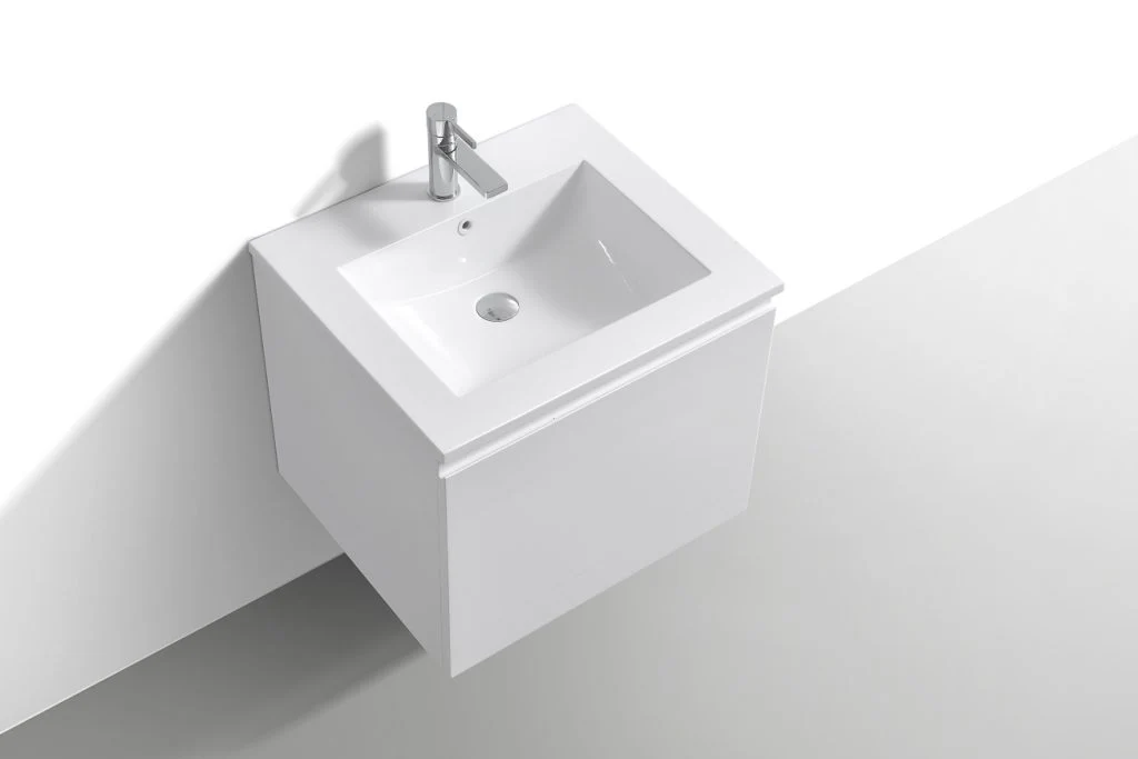 24″ Inch Balli Modern Bathroom Vanity In High Gloss White Finish - Image 4