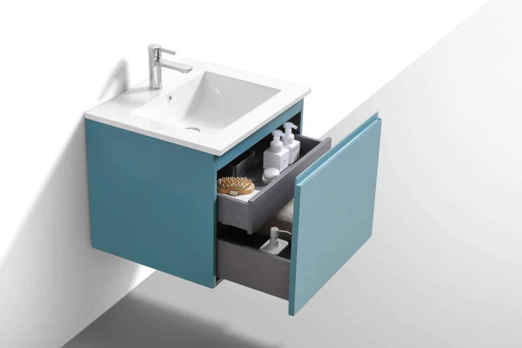 24″ Inch Balli Modern Bathroom Vanity In Teal Green Finish - Image 5