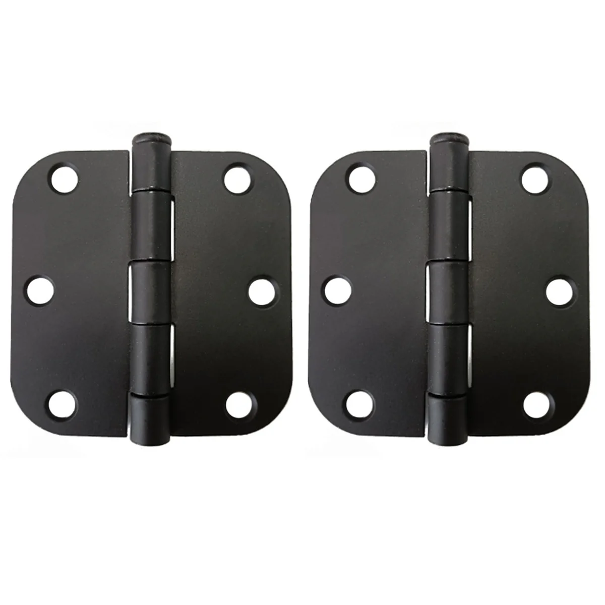 2PC Door Hinge 3in x 3in Round Corner 5/8in - Image 5
