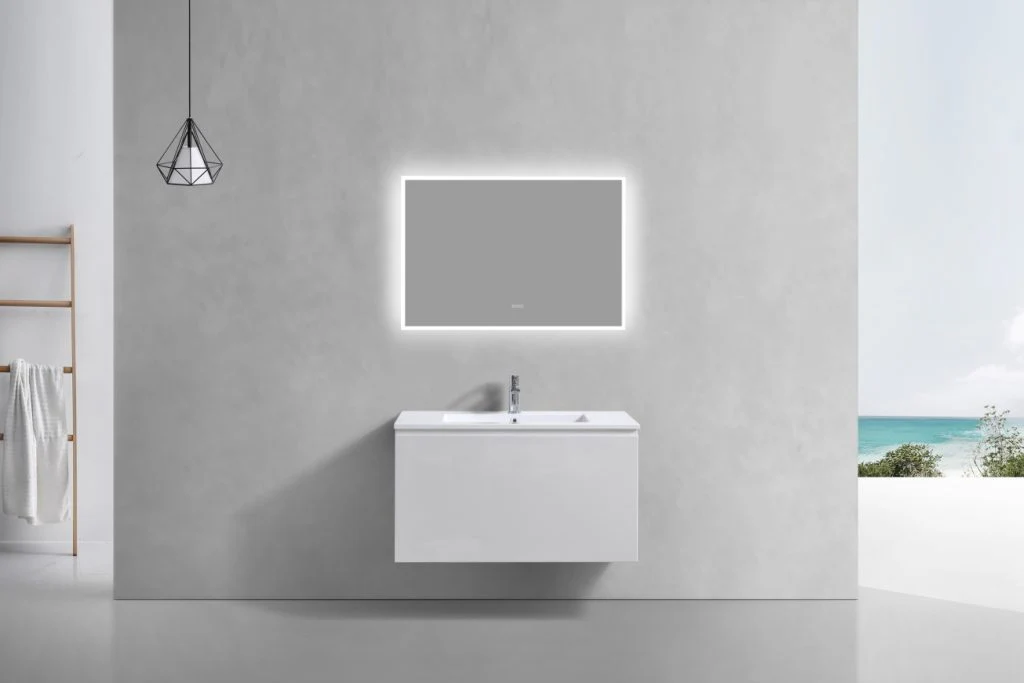 36″ Inch Balli Modern Bathroom Vanity In High Gloss White Finish - Image 3