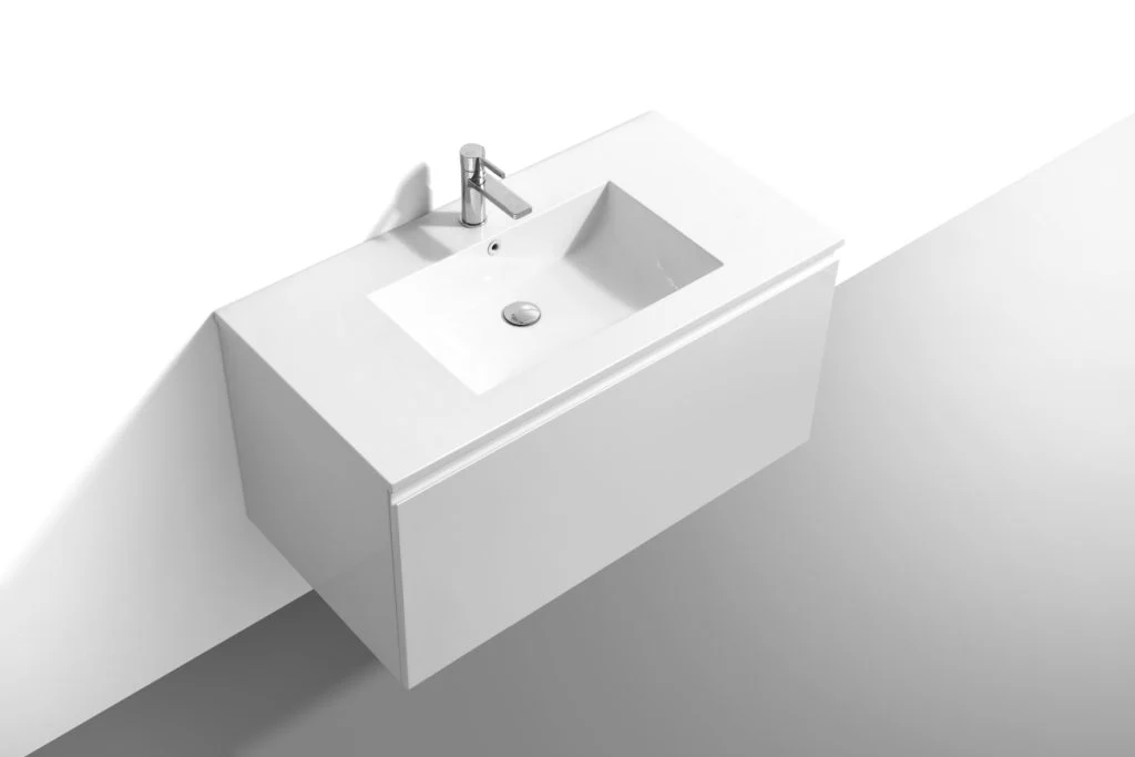 40″ Inch Balli Modern Bathroom Vanity In High Gloss White Finish - Image 4