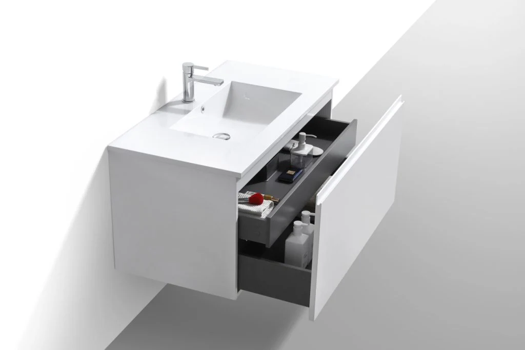 40″ Inch Balli Modern Bathroom Vanity In High Gloss White Finish - Image 5