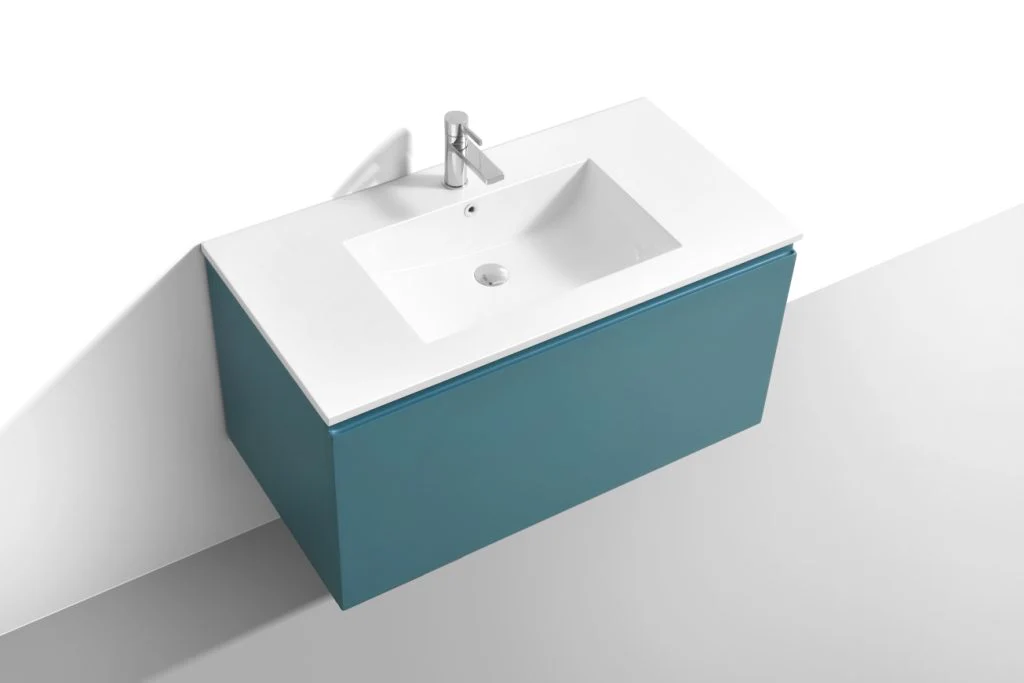 40″ Inch Balli Modern Bathroom Vanity In Teal Green Finish - Image 4