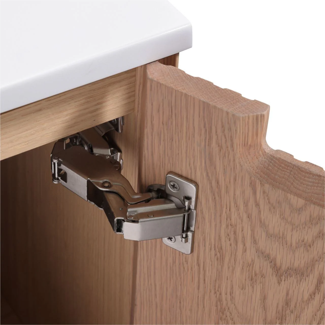 48” Fiore Modern Wall Mount Double Sink Bathroom Vanity – Oakwood - Image 10