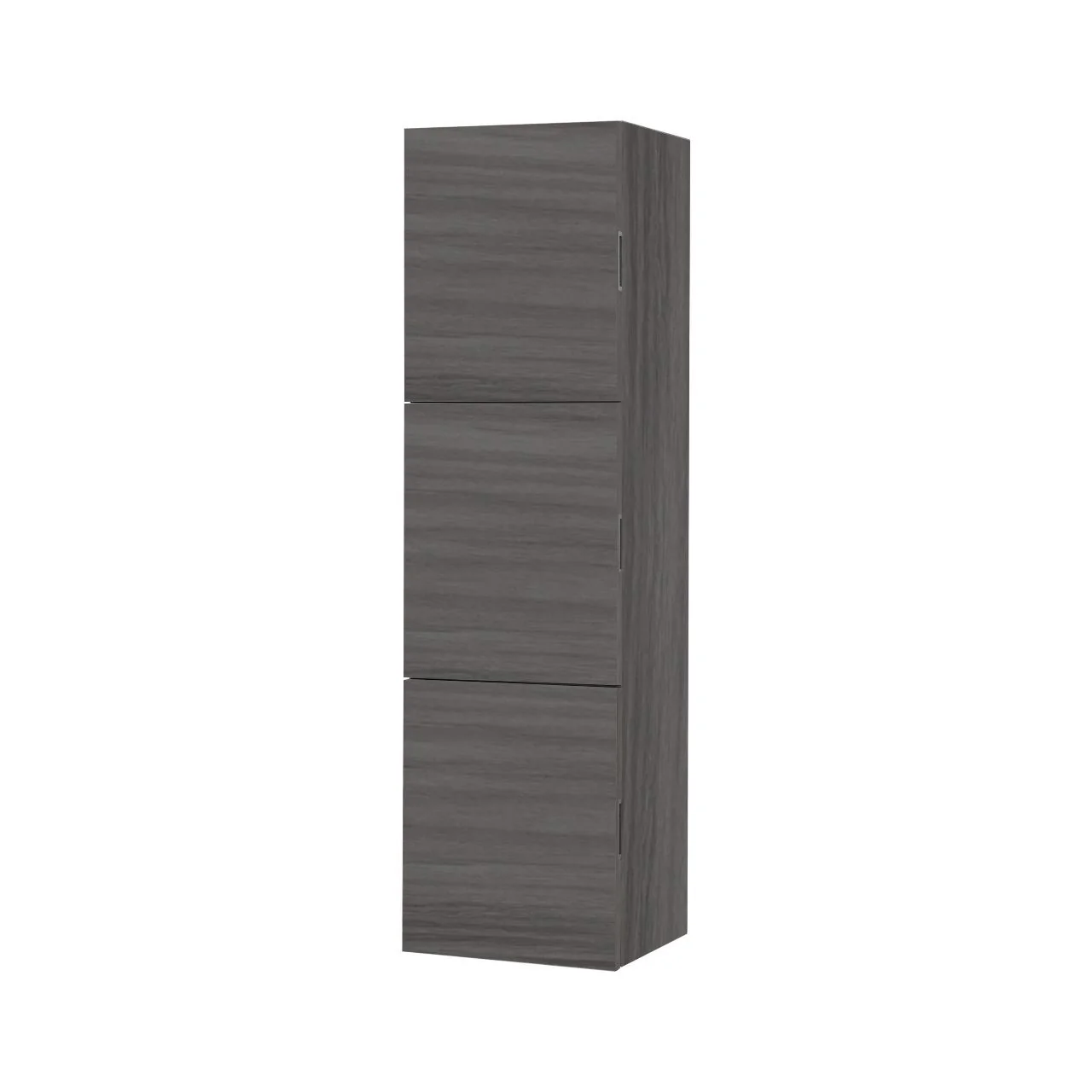 Bathroom Vulcan Ash Gray Linen Side Cabinet w/ 3 Large Storage Areas Bathroom Vulcan Ash Gray Linen Side Cabinet w/ 3 Large Storage Areas - Image 2