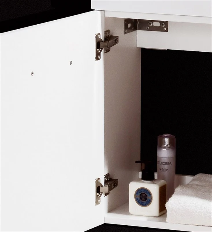 Bliss 18″ Inch High Gloss White Wall Mount Modern Bathroom Vanity - Image 5