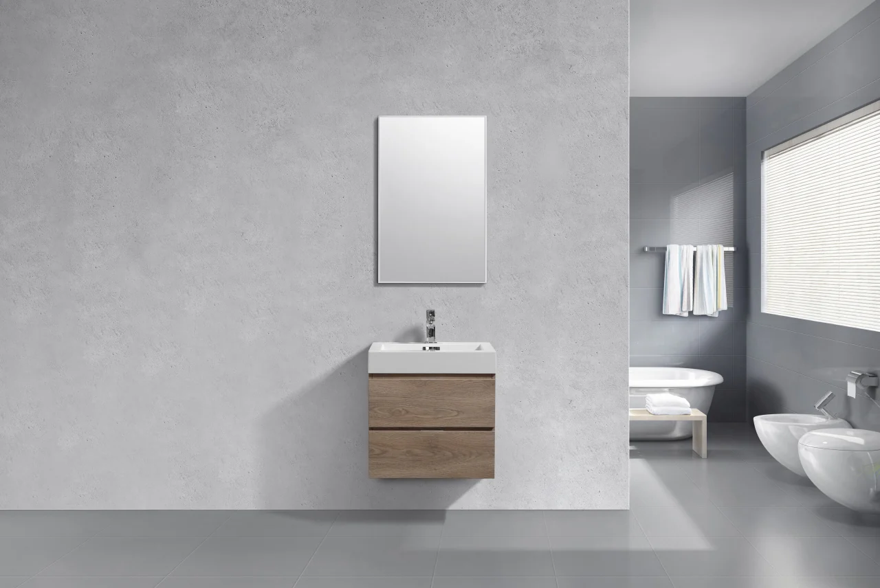 Bliss 24″ Inch Butternut Wall Mount Modern Bathroom Vanity( ETA - MID JUNE ) - Image 2
