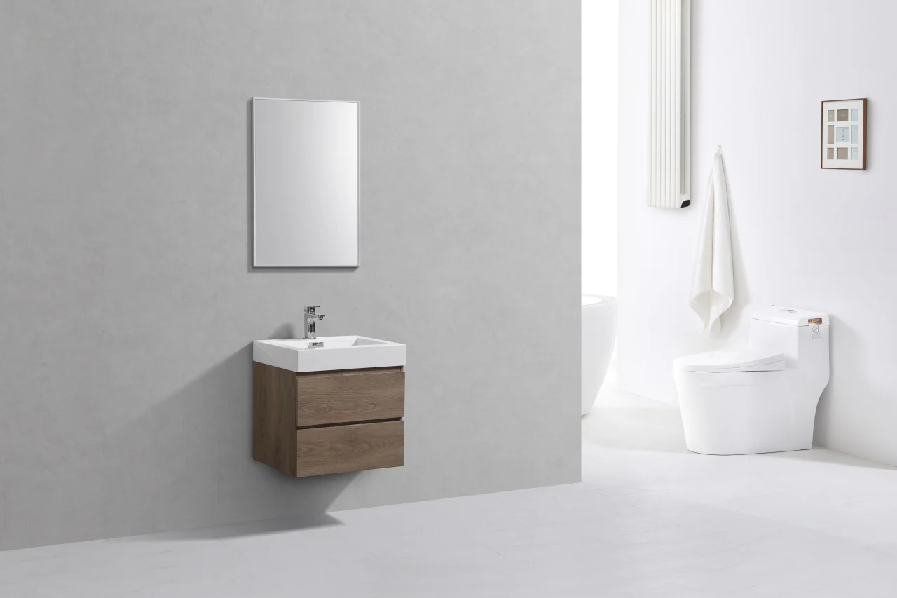 Bliss 24″ Inch Butternut Wall Mount Modern Bathroom Vanity( ETA - MID JUNE ) - Image 3
