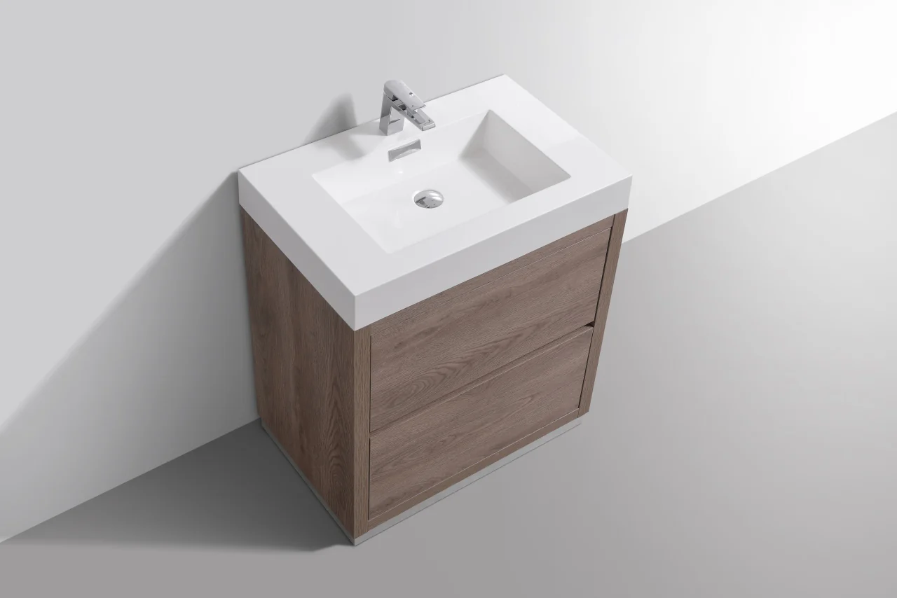Bliss 30″ Inch Butternut Free Standing Modern Bathroom Vanity( ETA - JUNE ) - Image 4