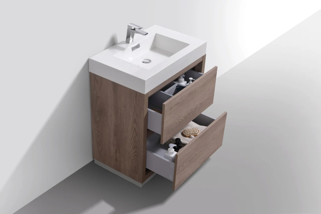 Bliss 30″ Inch Butternut Free Standing Modern Bathroom Vanity( ETA - JUNE ) - Image 5