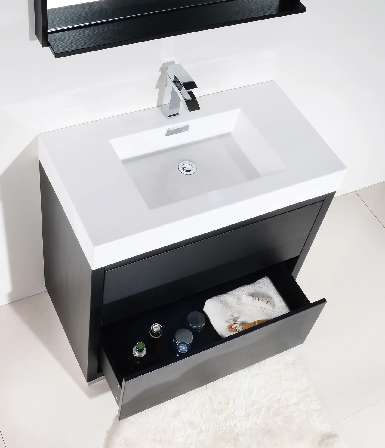 Bliss 36″ Inch Black Free Standing Modern Bathroom Vanity - Image 6