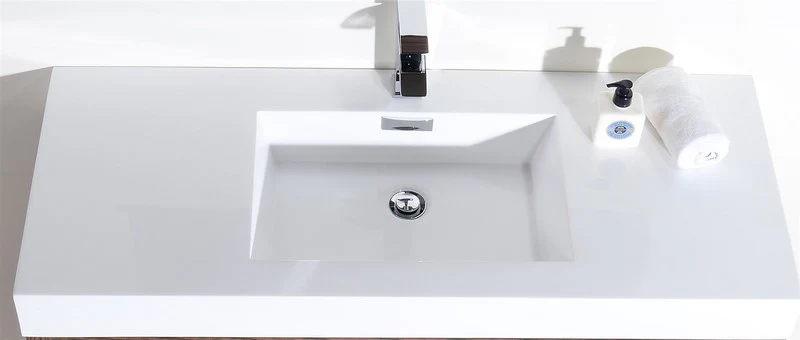 Bliss 48″ Inch Walnut Free Standing Modern Bathroom Vanity - Image 4