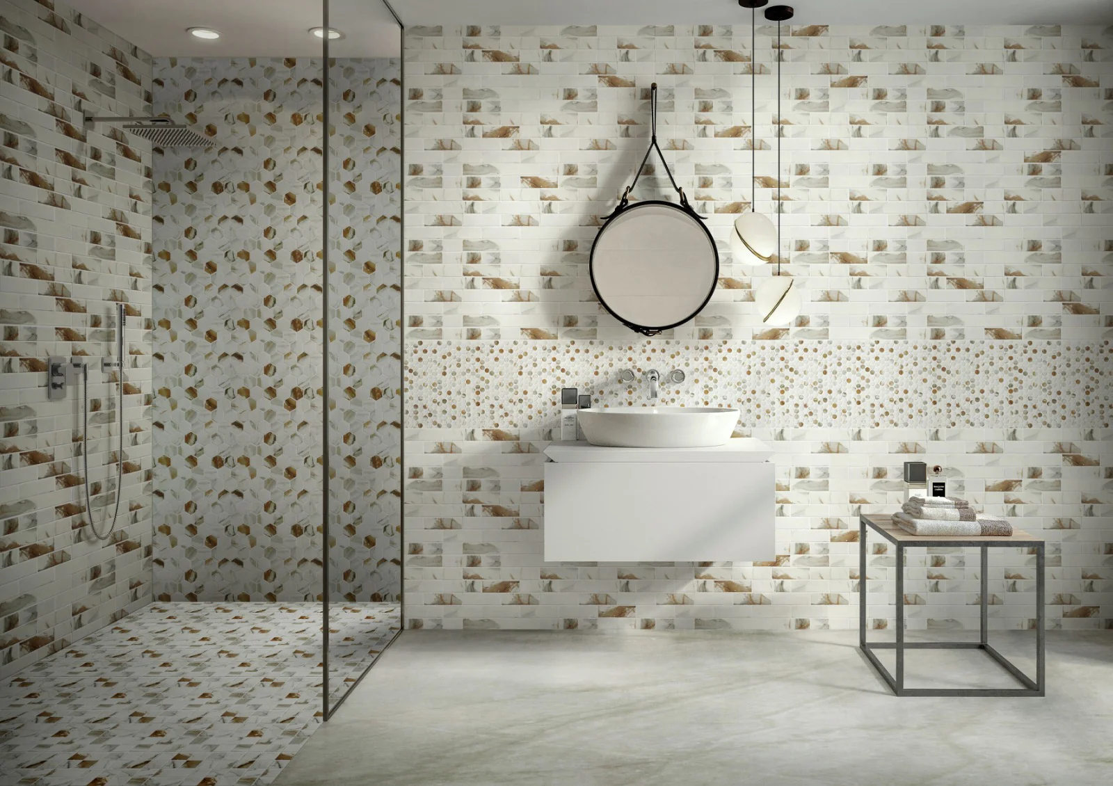 Calacata Golden Hexagon 3" - Image 3