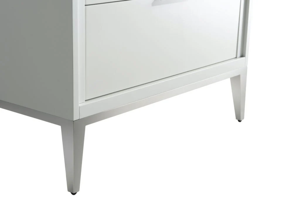 Divani 36″ Inch Gloss White Vanity W/ Quartz Counter Top - Image 4