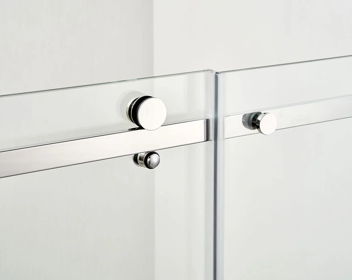 F&D Frameless Shower Glass Door - Chrome - Image 8