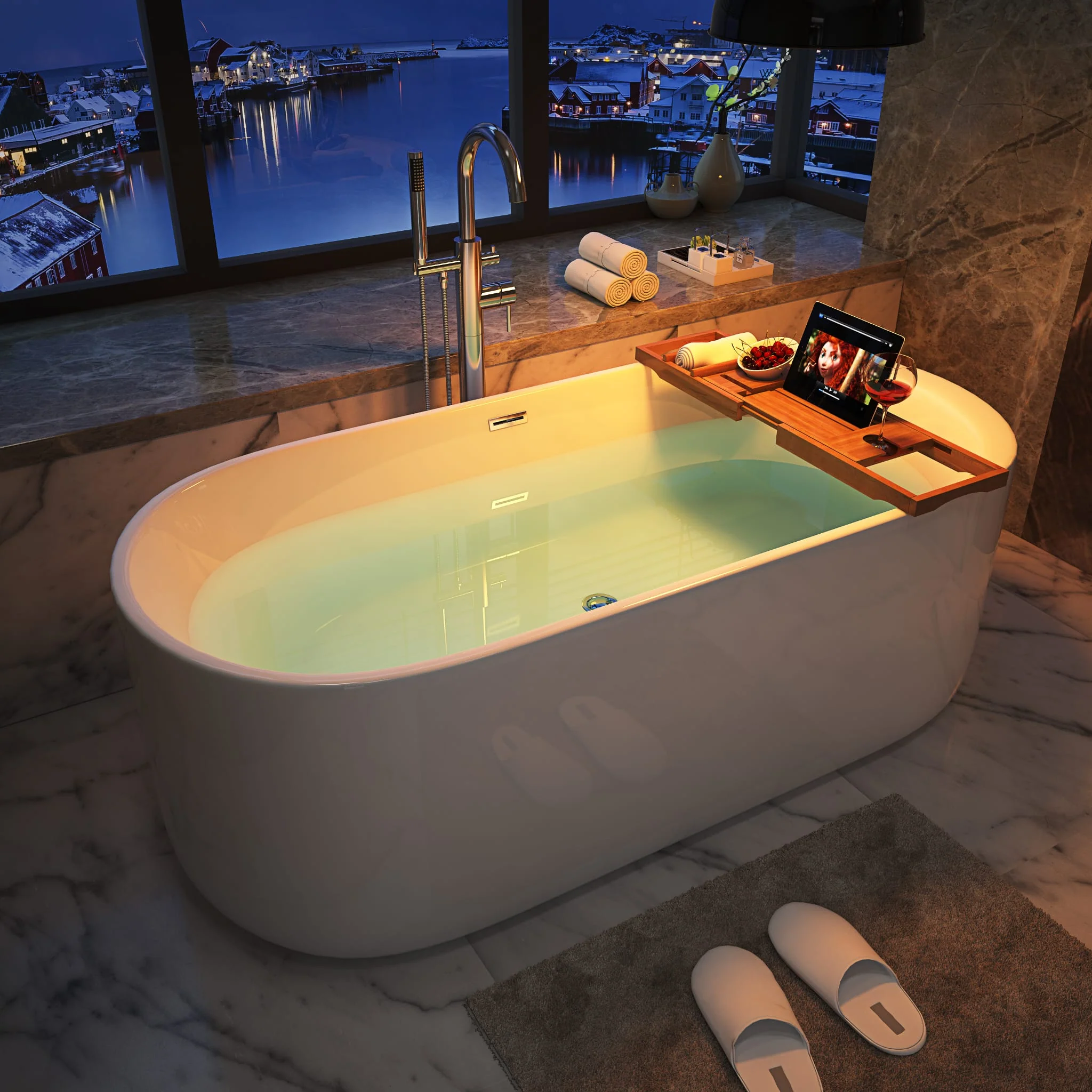 F&D RL-MF-1205 Free Standing Bath Tub 67" Inches - Image 4