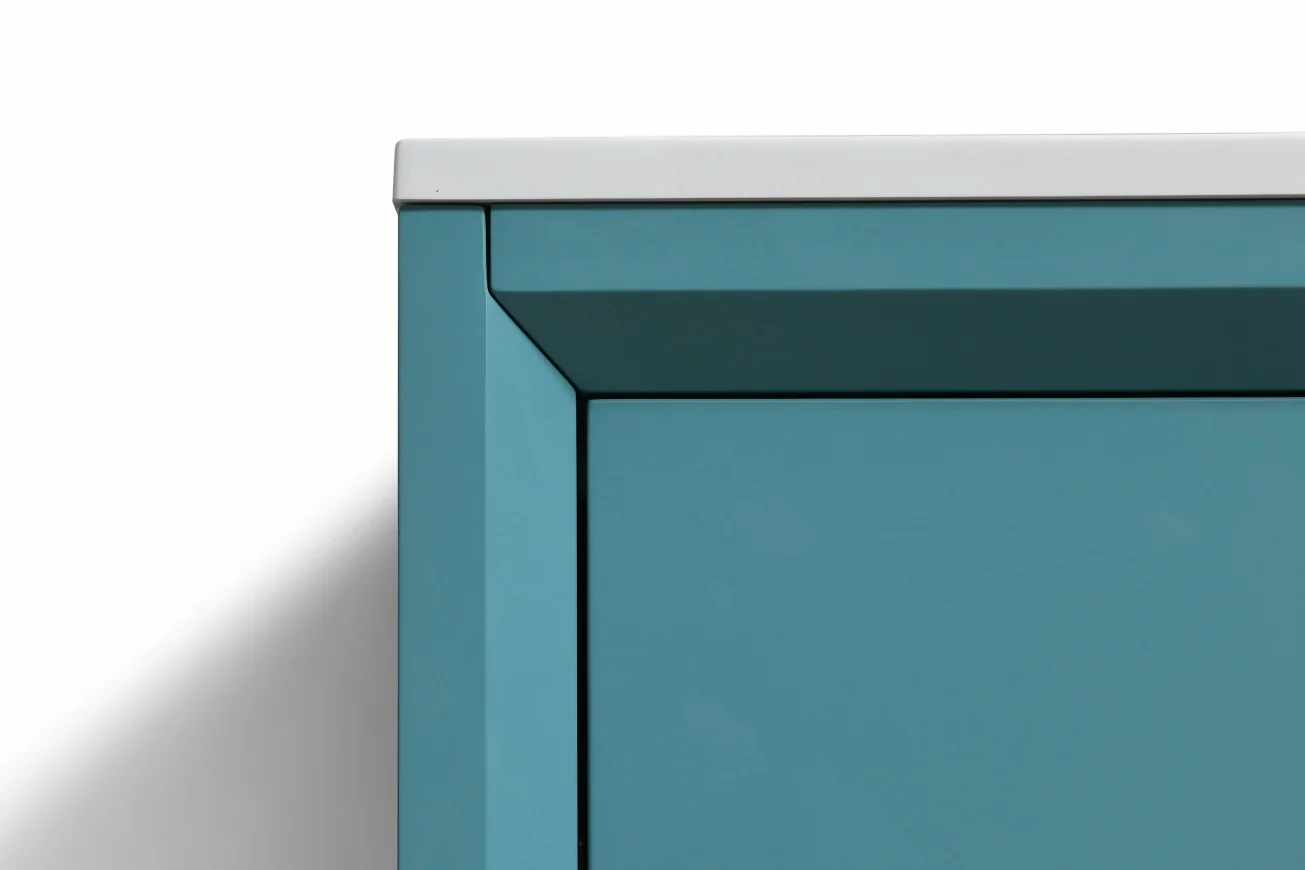 36″ Inch Nudo Kubebath Modern Bathroom Vanity In Teal Green Finish - Image 6