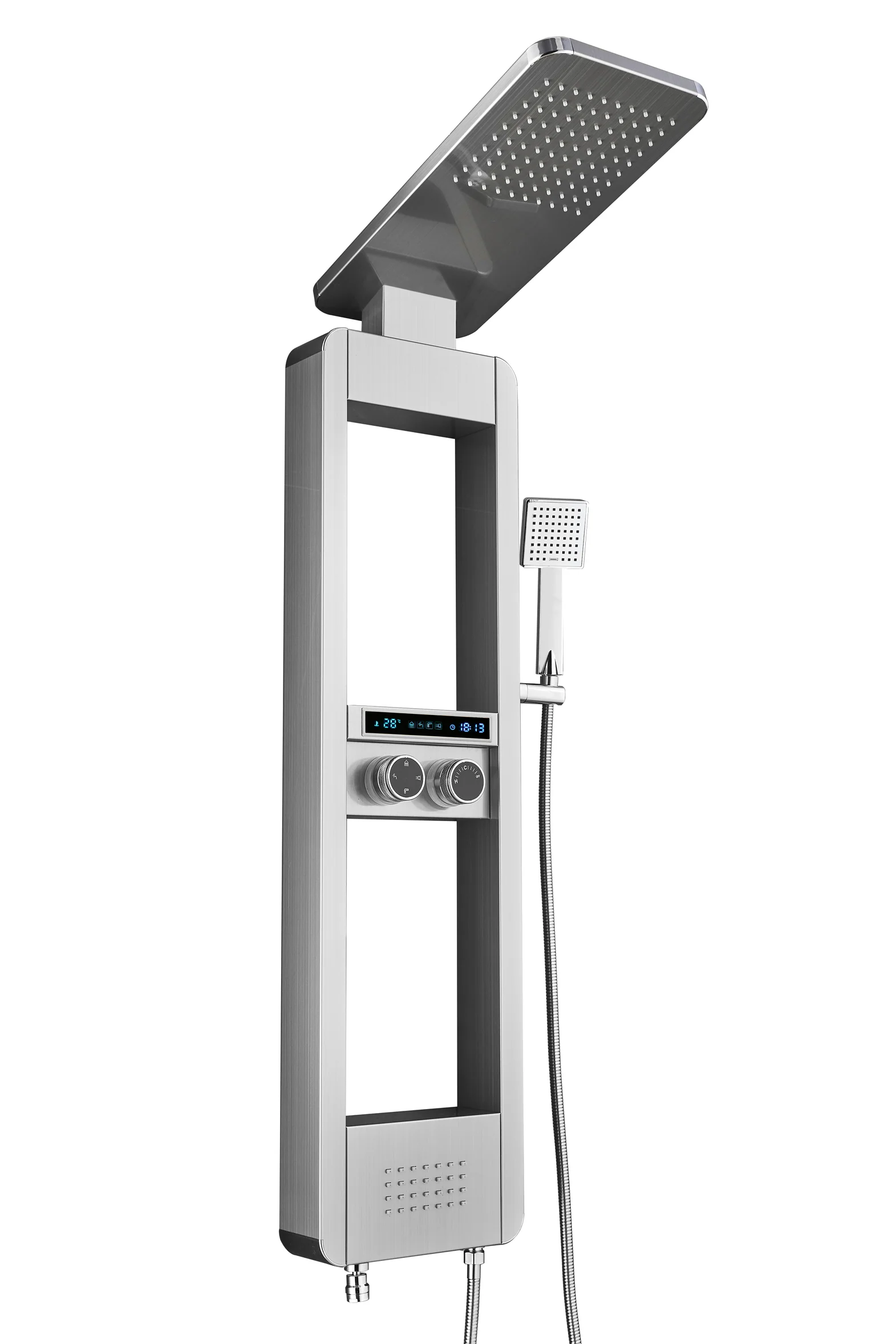 Luxury Shower Panel Tower Stainless Steel with LCD Screen ZM8103 - Image 3
