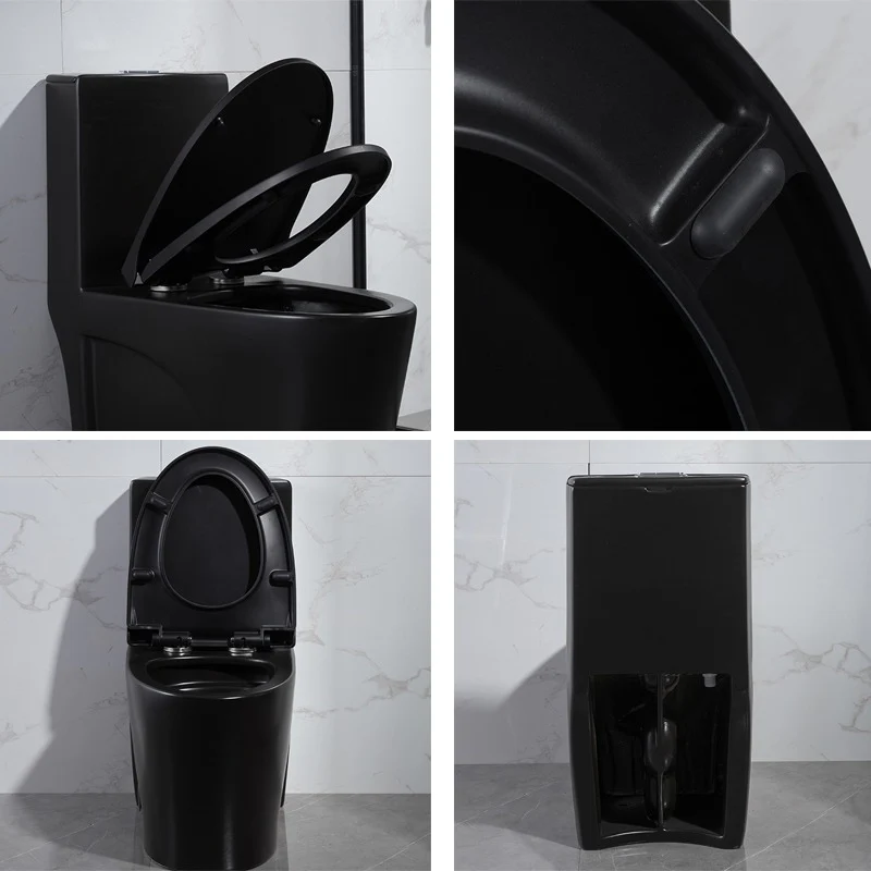 F&D One- Piece Toilet With Elongated Bowl Black 6005Mb - Image 5