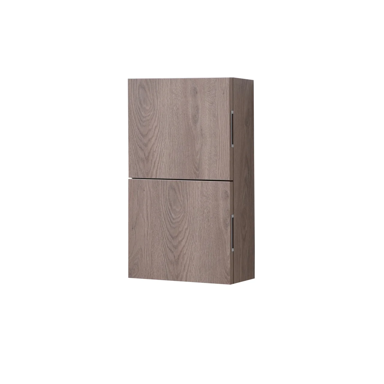 Small Bathroom Butternut Linen Side Cabinet w/ 2 Storage Areas