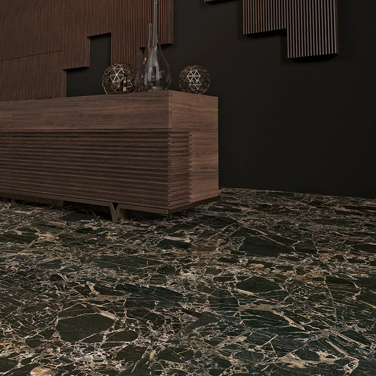 Tiger Black Rectified Porcelain Tile 24x24 @5.15/sf - Image 2