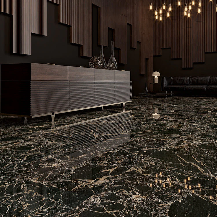 Tiger Black Rectified Porcelain Tile 24x24 @5.15/sf - Image 5